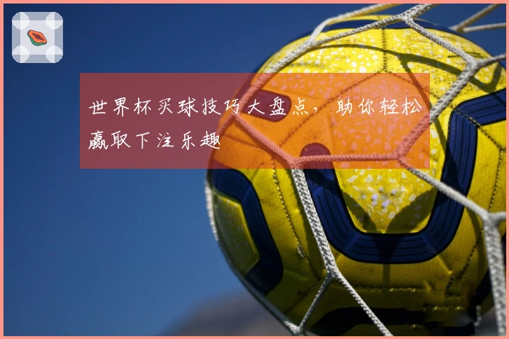 世界杯买球技巧大盘点，助你轻松赢取下注乐趣